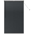 vidaXL Zsalugáter Redőnyök Fekete 175 x 100 cm Alumínium