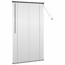 vidaXL Zsalugáter Redőnyök Fekete 175 x 105 cm Alumínium