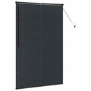 vidaXL Zsalugáter Redőnyök Fekete 175 x 115 cm Alumínium