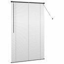 vidaXL Zsalugáter Redőnyök Fekete 175 x 115 cm Alumínium