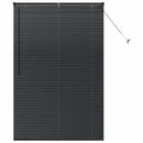 vidaXL Zsalugáter Redőnyök Fekete 175 x 115 cm Alumínium