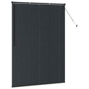vidaXL Zsalugáter Redőnyök Fekete 175 x 125 cm Alumínium