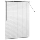 vidaXL Zsalugáter Redőnyök Fekete 175 x 125 cm Alumínium
