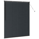 vidaXL Zsalugáter Redőnyök Fekete 175 x 145 cm Alumínium