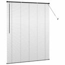 vidaXL Zsalugáter Redőnyök Fekete 175 x 145 cm Alumínium