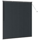 vidaXL Zsalugáter Redőnyök Fekete 175 x 155 cm Alumínium