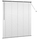 vidaXL Zsalugáter Redőnyök Fekete 175 x 160 cm Alumínium