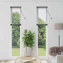 vidaXL Zsaluzia Fekete 220 x 40 cm 25 mm Alumínium