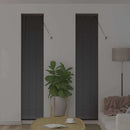 vidaXL Zsaluzia Fekete 220 x 40 cm 25 mm Alumínium