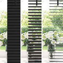 vidaXL Zsaluzia Fekete 220 x 40 cm 25 mm Alumínium