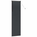 vidaXL Zsalugáter Redőnyök Fekete 220 x 55 cm Alumínium