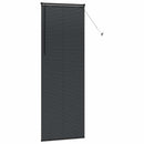 vidaXL Zsalugáter Redőnyök Fekete 220 x 75 cm Alumínium