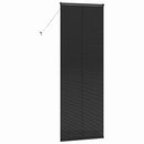 vidaXL Zsalugáter Redőnyök Fekete 220 x 75 cm Alumínium