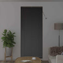 vidaXL Zsalugáter Redőnyök Fekete 220 x 85 cm Alumínium