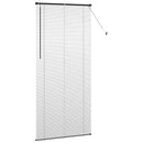 vidaXL Zsalugáter Redőnyök Fekete 220 x 100 cm Alumínium