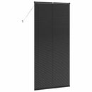 vidaXL Zsalugáter Redőnyök Fekete 220 x 100 cm Alumínium