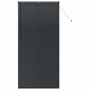 vidaXL Zsalugáter Redőnyök Fekete 220 x 100 cm Alumínium