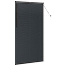 vidaXL Zsalugáter Redőnyök Fekete 220 x 110 cm Alumínium