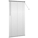 vidaXL Zsalugáter Redőnyök Fekete 220 x 110 cm Alumínium