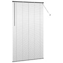 vidaXL Zsalugáter Redőnyök Fekete 220 x 135 cm Alumínium