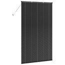vidaXL Zsalugáter Redőnyök Fekete 220 x 135 cm Alumínium