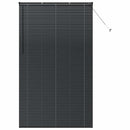 vidaXL Zsalugáter Redőnyök Fekete 220 x 135 cm Alumínium