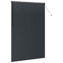 vidaXL Zsalugáter Redőnyök Fekete 220 x 145 cm Alumínium