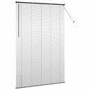vidaXL Zsalugáter Redőnyök Fekete 220 x 145 cm Alumínium