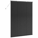 vidaXL Zsalugáter Redőnyök Fekete 220 x 155 cm Alumínium