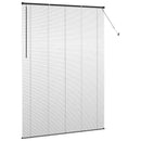 vidaXL Zsalugáter Redőnyök Fekete 220 x 160 cm Alumínium