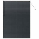 vidaXL Zsalugáter Redőnyök Fekete 220 x 160 cm Alumínium