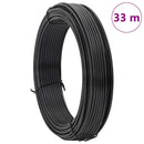 vidaXL Kerítéskötöző drót Antracit 33 m PVC