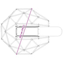 vidaXL Mászó Kupola Kék Acél