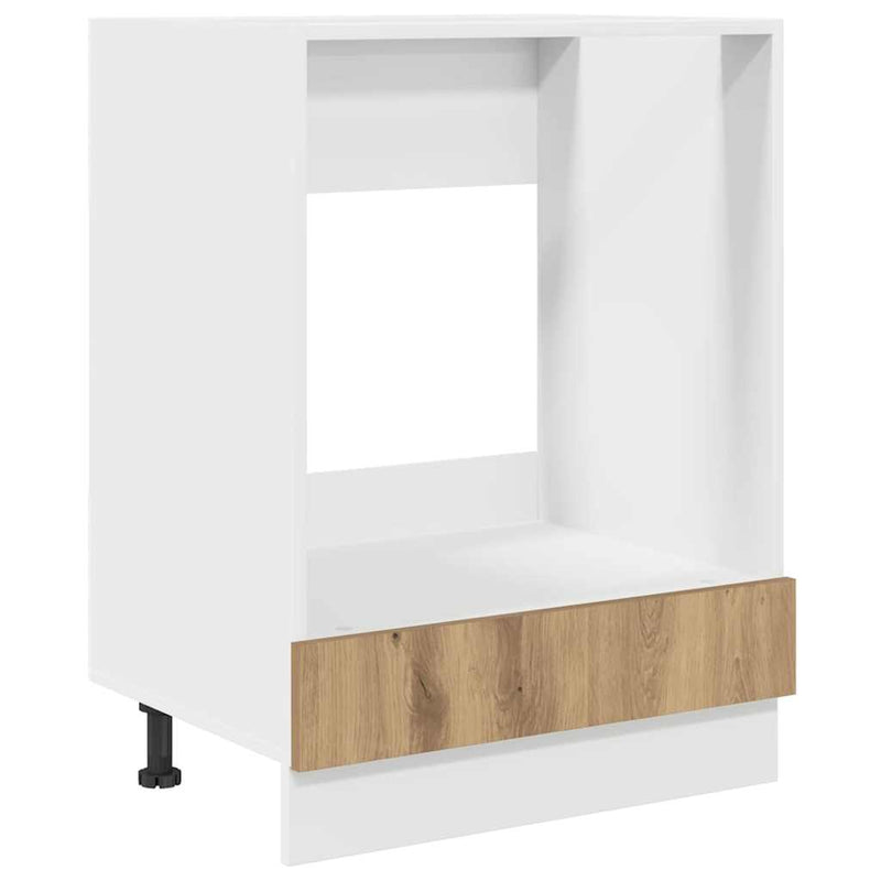 vidaXL Szekrény sütőhöz kézműves tölgy 60 x 46 x 81.5 cm Faanyag