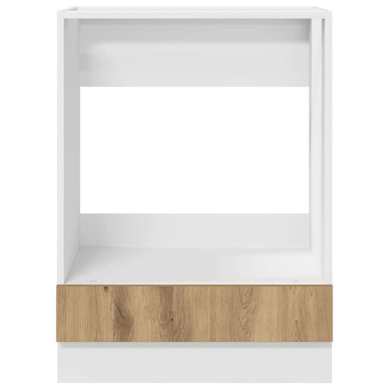 vidaXL Szekrény sütőhöz kézműves tölgy 60 x 46 x 81.5 cm Faanyag