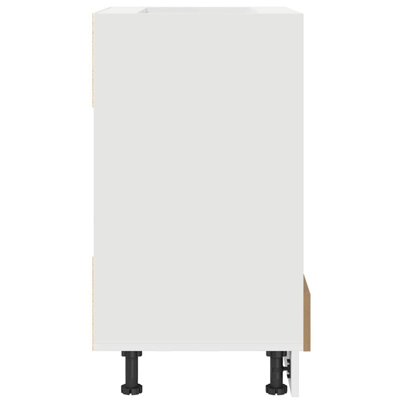 vidaXL Szekrény sütőhöz kézműves tölgy 60 x 46 x 81.5 cm Faanyag