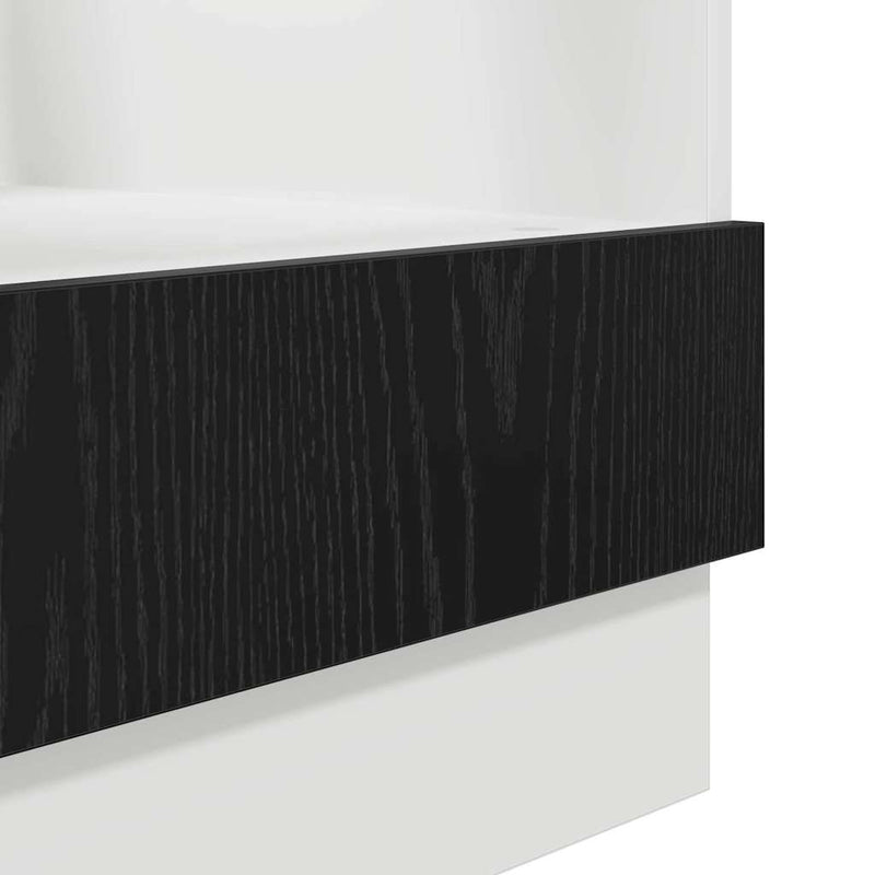 vidaXL Szekrény sütőhöz Riga Musta tammi 60 x 46 x 81,5 cm Faanyag