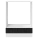 vidaXL Függő szekrény tárolóval Fekete tölgy 60 x 46 x 81,5 cm Faanyag