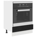 vidaXL Szekrény sütőhöz Riga Musta tammi 60 x 46 x 81,5 cm Faanyag