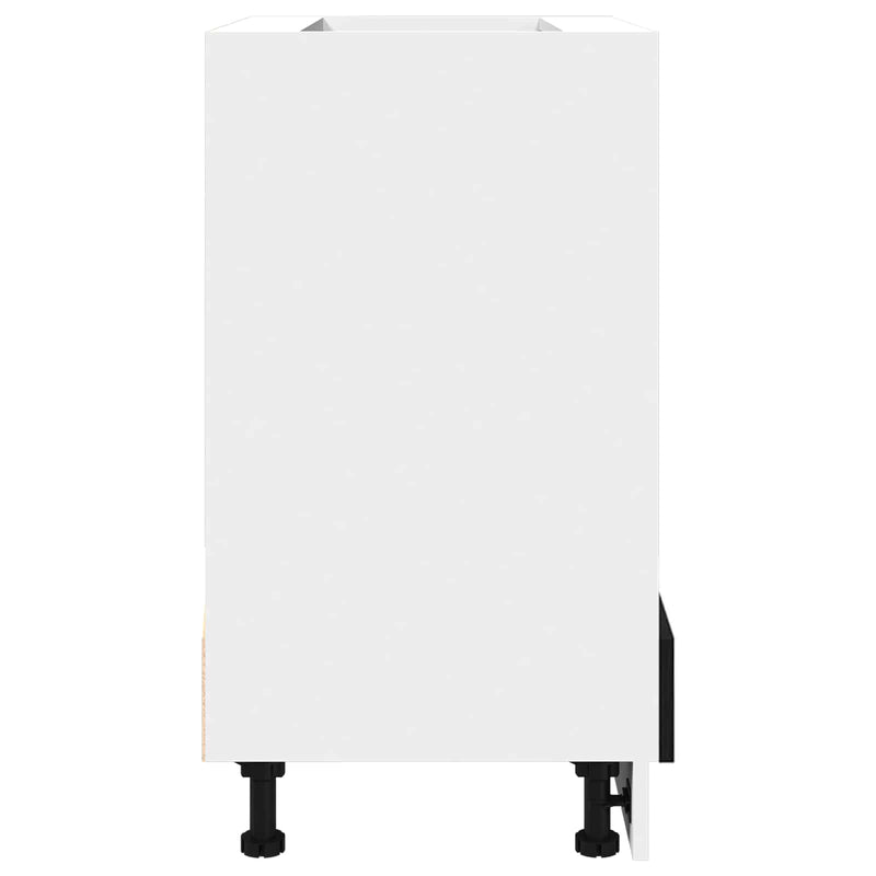 vidaXL Szekrény sütőhöz Riga Musta tammi 60 x 46 x 81,5 cm Faanyag