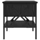 vidaXL Éjjeli szekrény fiókkal 2 pcs Musta tammi 40 x 42 x 45 cm