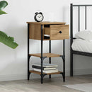 vidaXL Éjjeliszekrény fiókkal 2 pcs Barna 33.5 x 36 x 70 cm Mérnöki fa