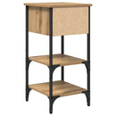 vidaXL Éjjeliszekrény fiókkal 2 pcs Barna 33.5 x 36 x 70 cm Mérnöki fa
