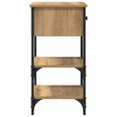 vidaXL Éjjeliszekrény fiókkal 2 pcs Barna 33.5 x 36 x 70 cm Mérnöki fa