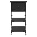 vidaXL Éjjeliszekrény 2 pcs Fekete tölgy 33.5 x 36 x 70 cm Mérnöki fa