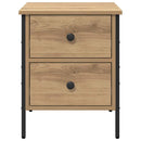 vidaXL Éjjeli szekrény fiókkal kézműves tölgy 40 x 42 x 50 cm