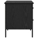 vidaXL Éjjeli szekrény Musta tammi 40 x 42 x 50 cm Műgyantás fa és fém