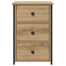 vidaXL Éjjeliszekrény fiókkal 2 pcs Barna 40 x 36 x 60 cm