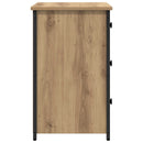 vidaXL Éjjeliszekrény fiókkal 2 pcs Barna 40 x 36 x 60 cm