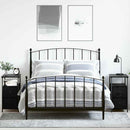 vidaXL Éjjeliszekrény 2 pcs Musta tammi 30 x 60 x 60 cm Faanyag